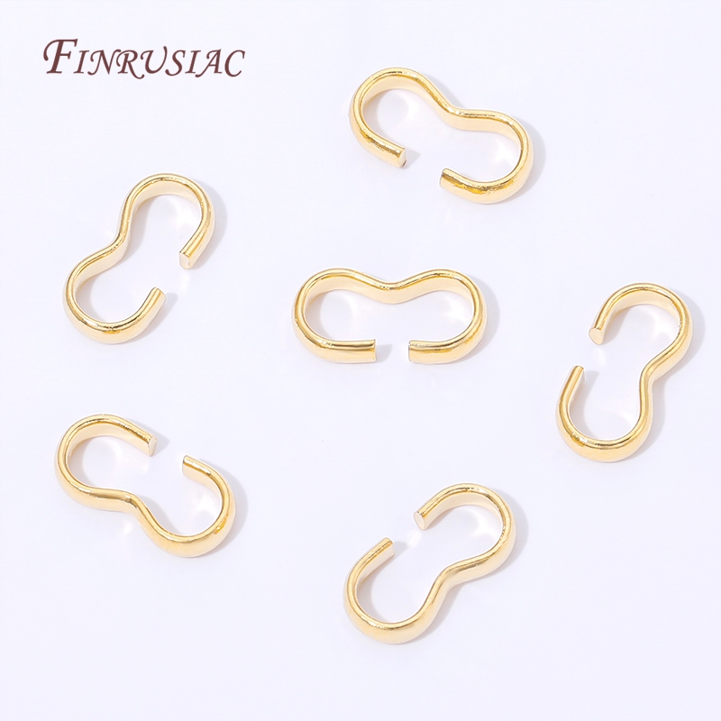 18K Gold Plated Open S Hook Cl - огляд і ціна Jewelry Making Jump Rings