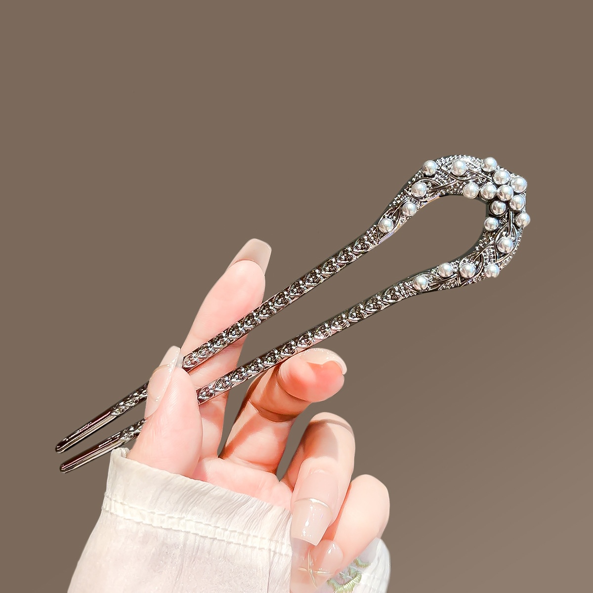 New Pearl U Shaped Hairpin For - огляд і ціна Jewelry Making Adults