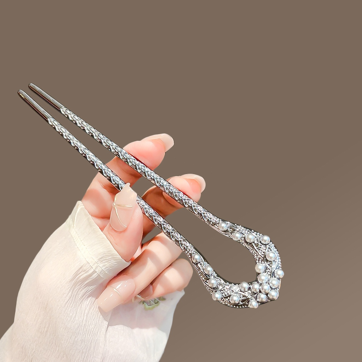 New Pearl U Shaped Hairpin For - огляд і ціна Jewelry Making Adults