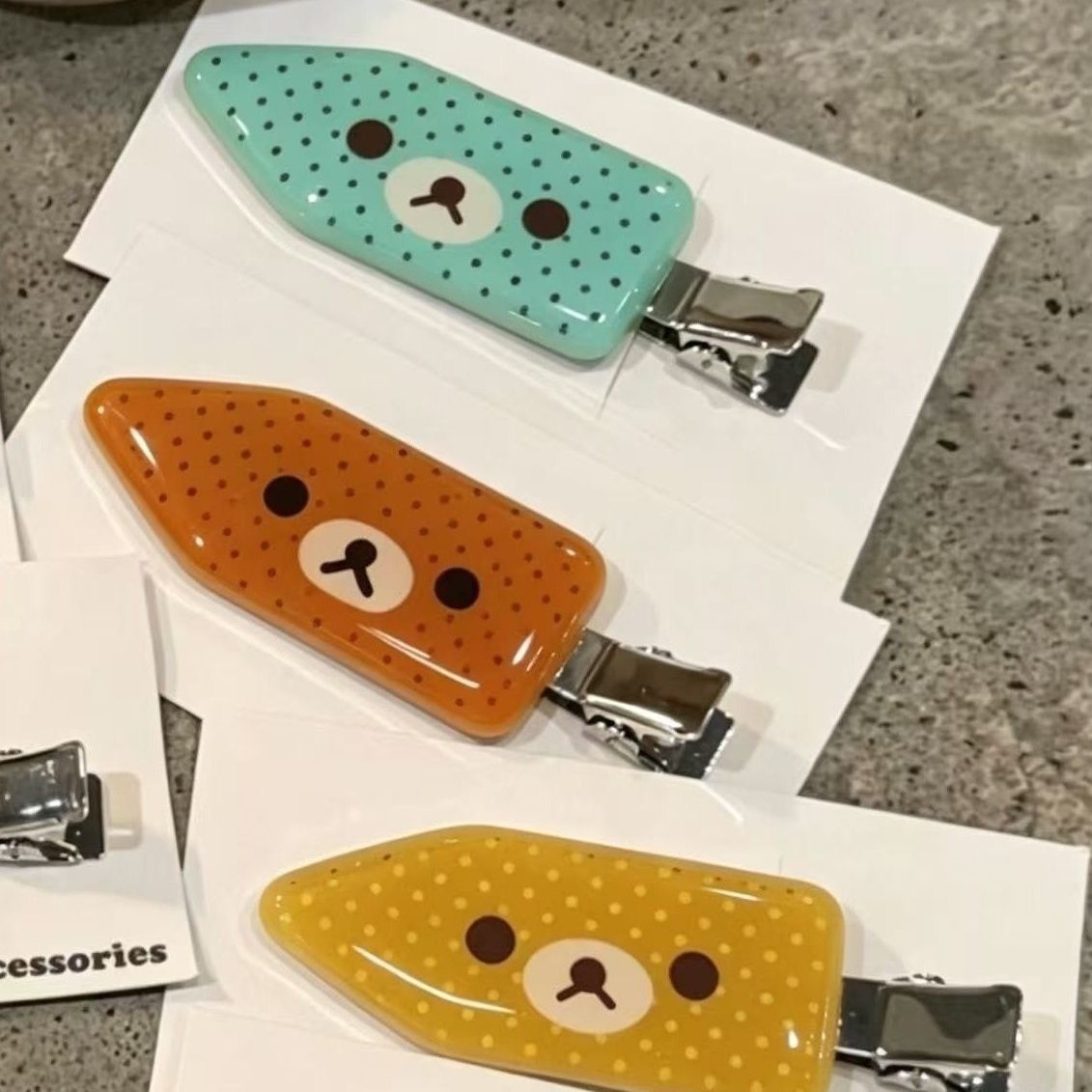 INS Bear Hair Clips Kiiroitori - огляд і ціна Jewelry Making Adults