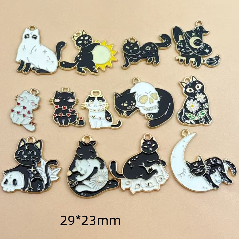 10pcs Original Alloy Enamel Bl - огляд і ціна Jewelry Making Earrings