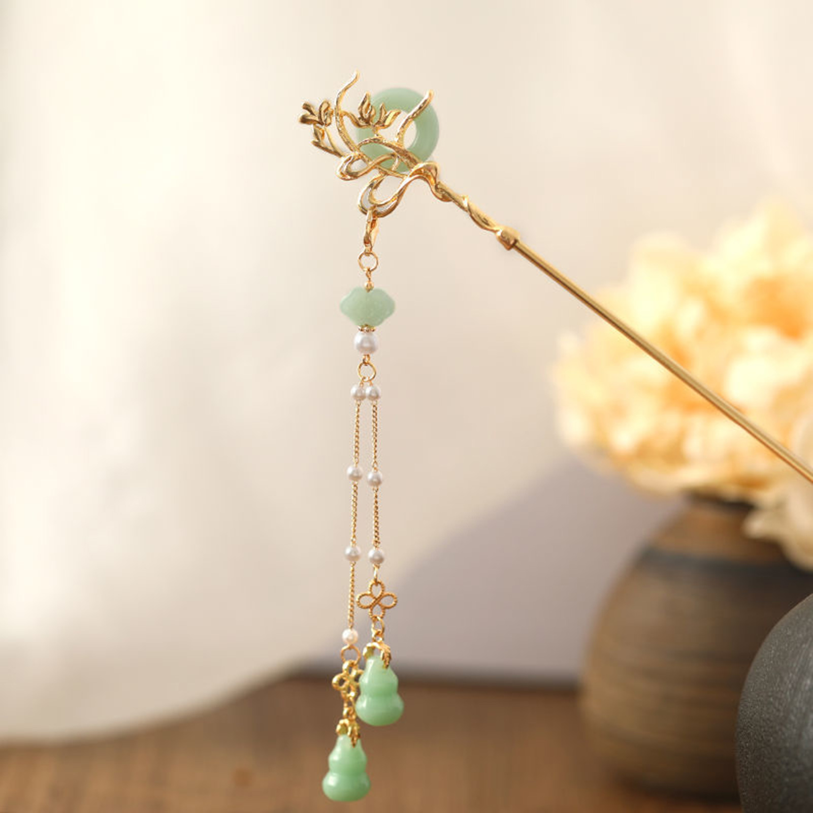 Chinese Style Glass Hairpin Fo - огляд і ціна Jewelry Making Adults