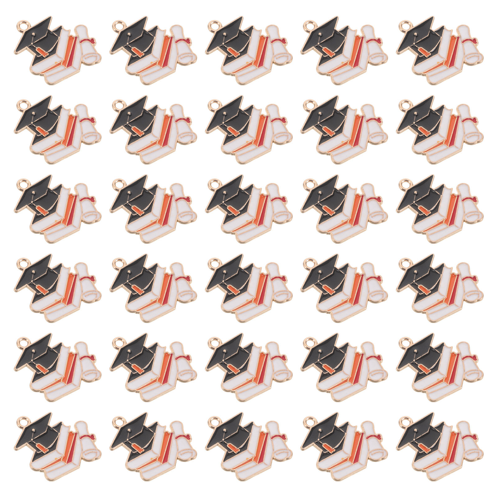 50Pcs Graduation Cap Pendants  - огляд і ціна Jewelry Making Diploma