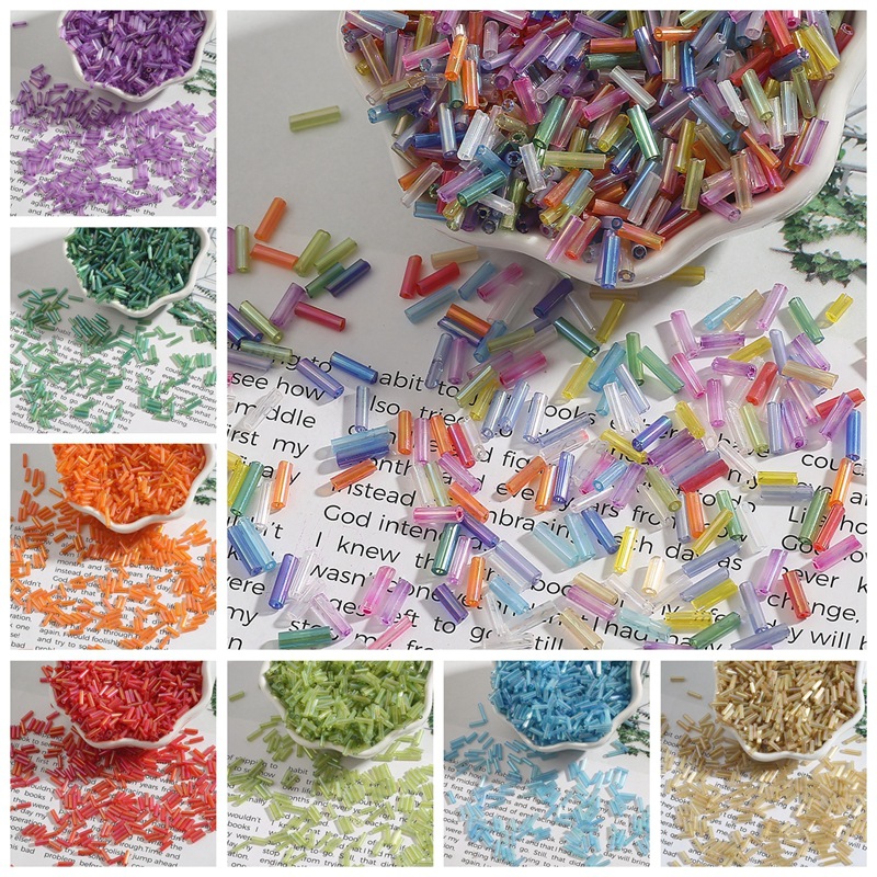 2x7mm 600pcs/lot Rice Shaped C - огляд і ціна Seed Bead Tube