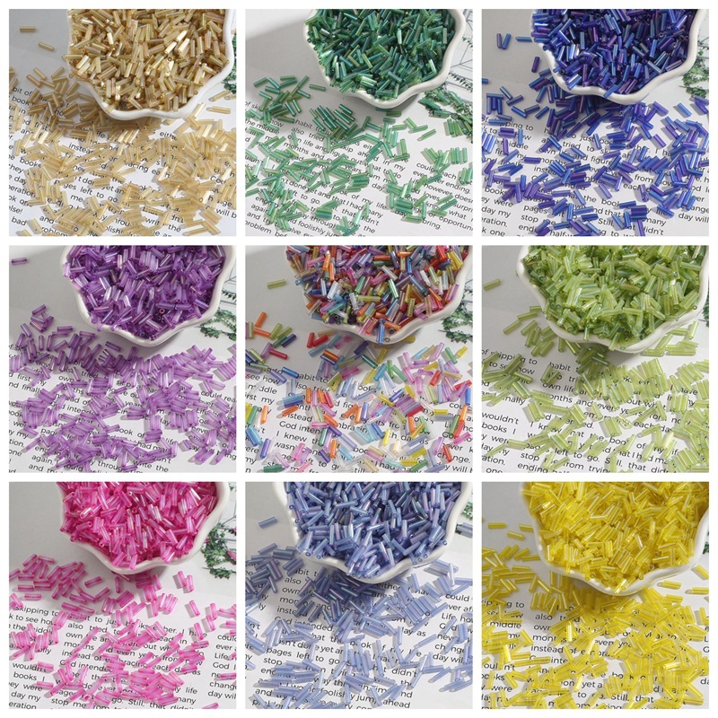 2x7mm 600pcs/lot Rice Shaped C - огляд і ціна Seed Bead Tube