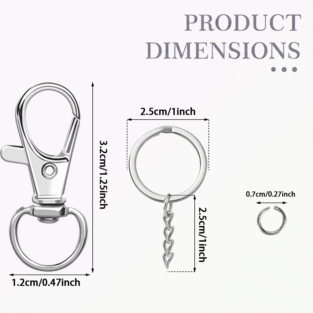 15/30 Set Swivel Lobster Clasp - огляд і ціна Jewelry Making Jump Rings
