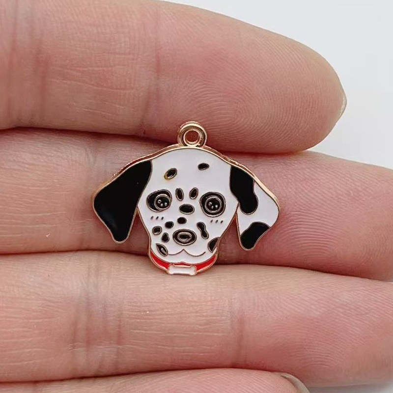 12pcs cartoon pet spotted dog  - огляд і ціна Jewelry Making Earrings