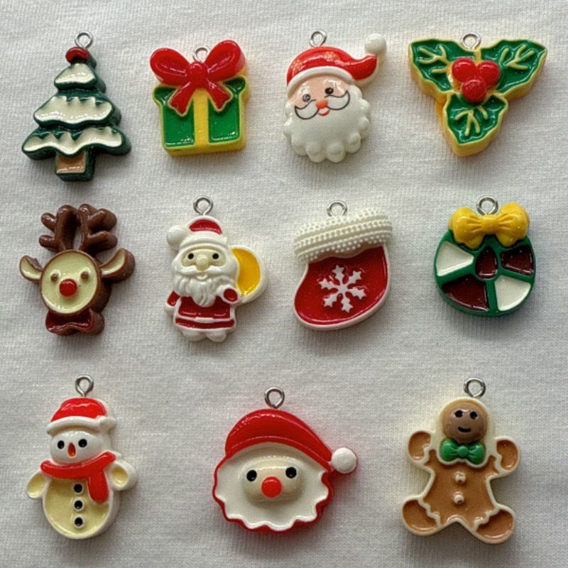 10pcs Christmas Cartoon Series - огляд і ціна Jewelry Making Earrings