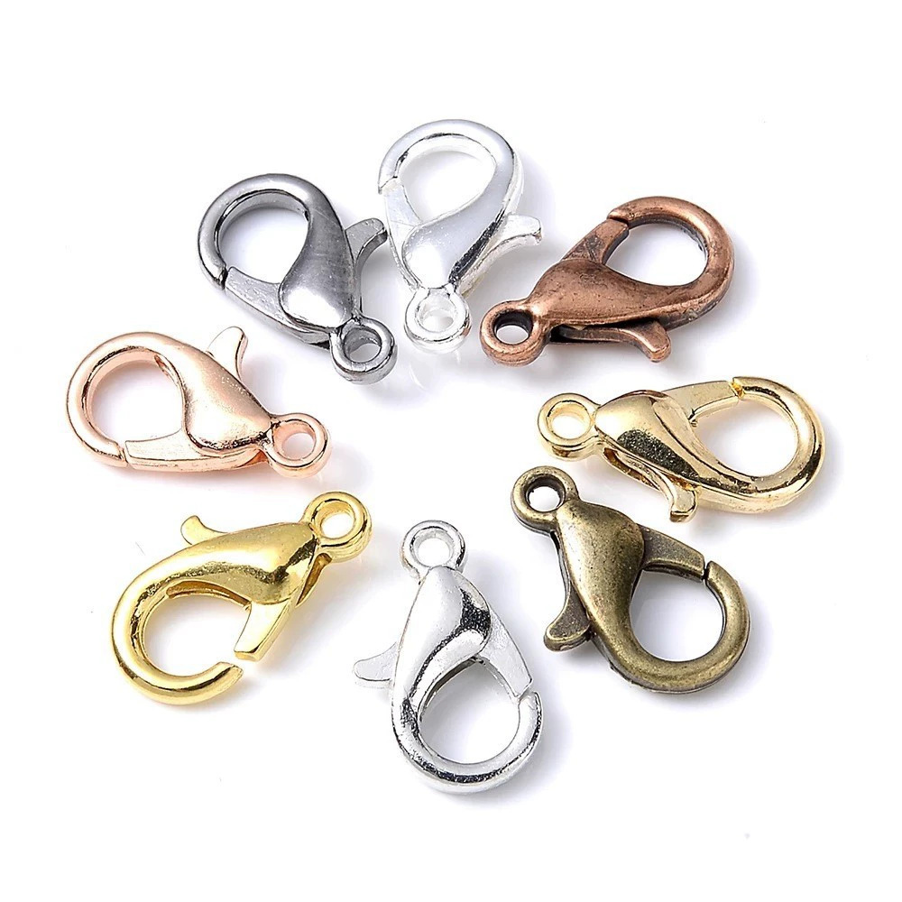 100pcs 9 12 14mm Zinc Alloy Lo - огляд і ціна Jewelry Making Metal