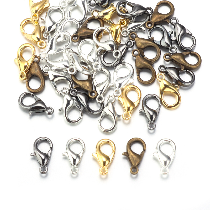 100pcs 9 12 14mm Zinc Alloy Lo - огляд і ціна Jewelry Making Metal