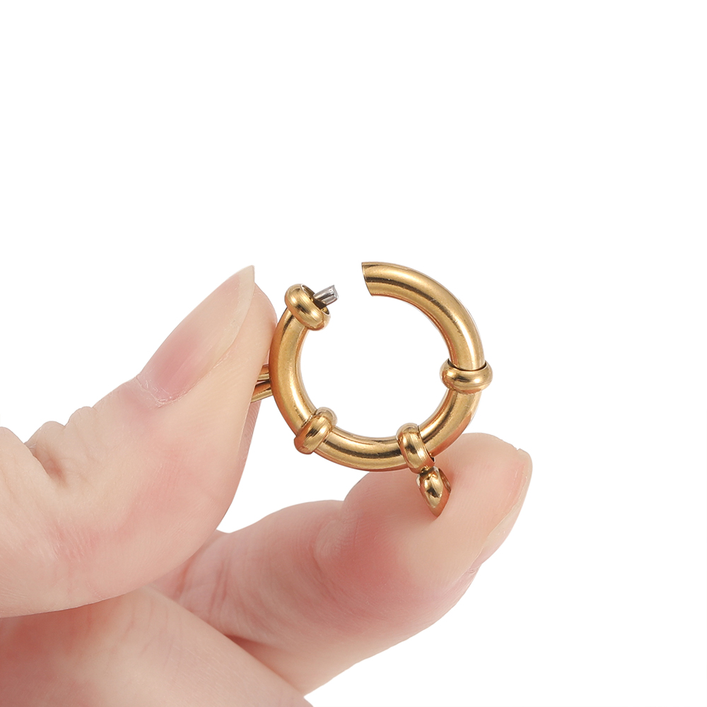2pcs Stainless Steel Round Spr - огляд і ціна Jewelry Making Name