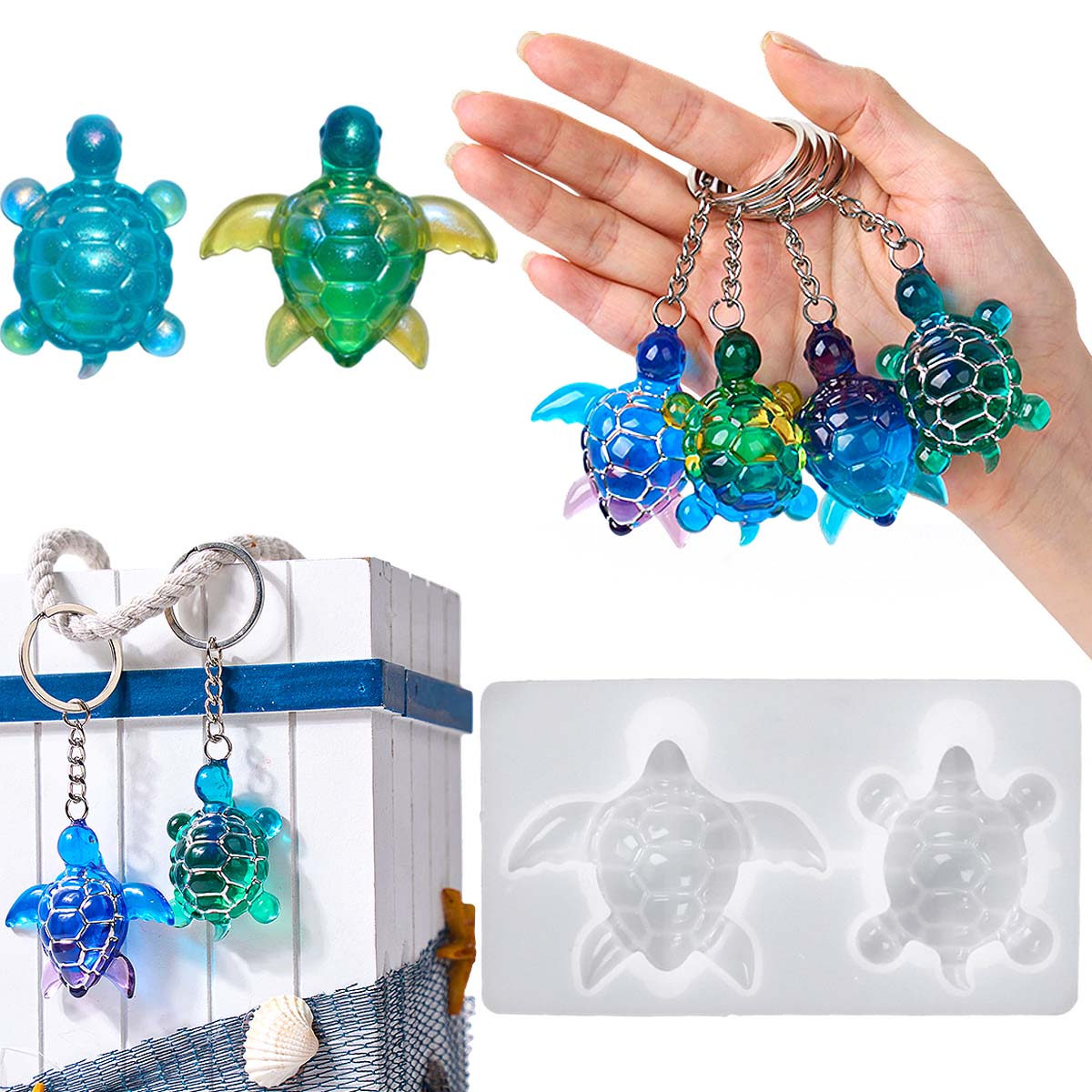 3D Sea Turtle Keychain Silicon - огляд і ціна Jewelry Making Mold