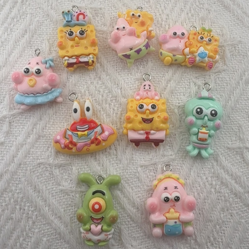 10pcs cartoon resin pendant, D - огляд і ціна Jewelry Making Earrings