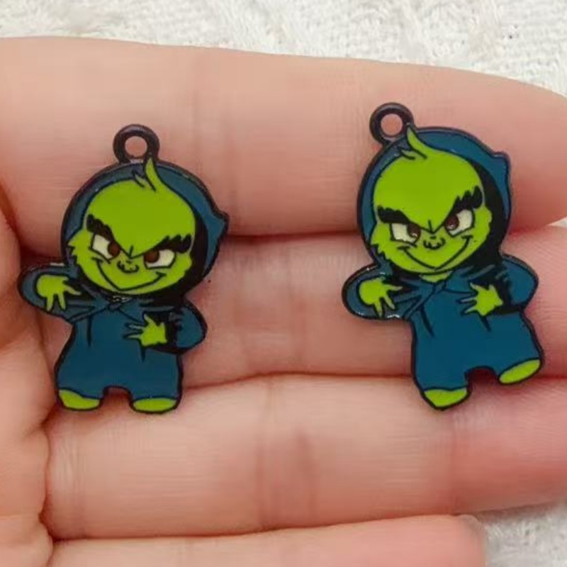 10pcs alloy drip oil cartoon C - огляд і ціна Jewelry Making Earrings