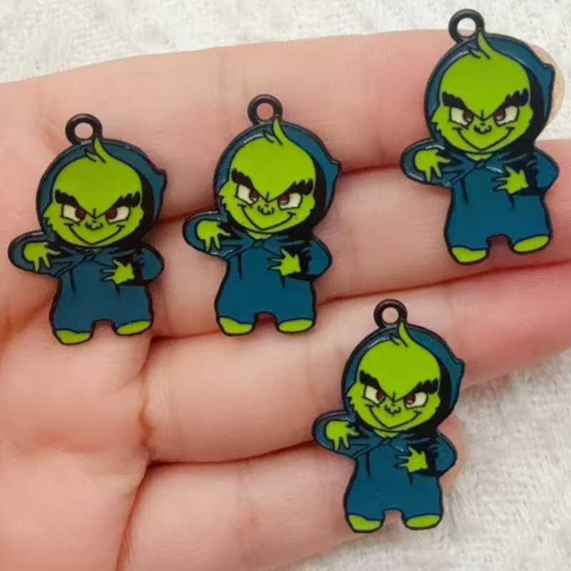 10pcs alloy drip oil cartoon C - огляд і ціна Jewelry Making Earrings