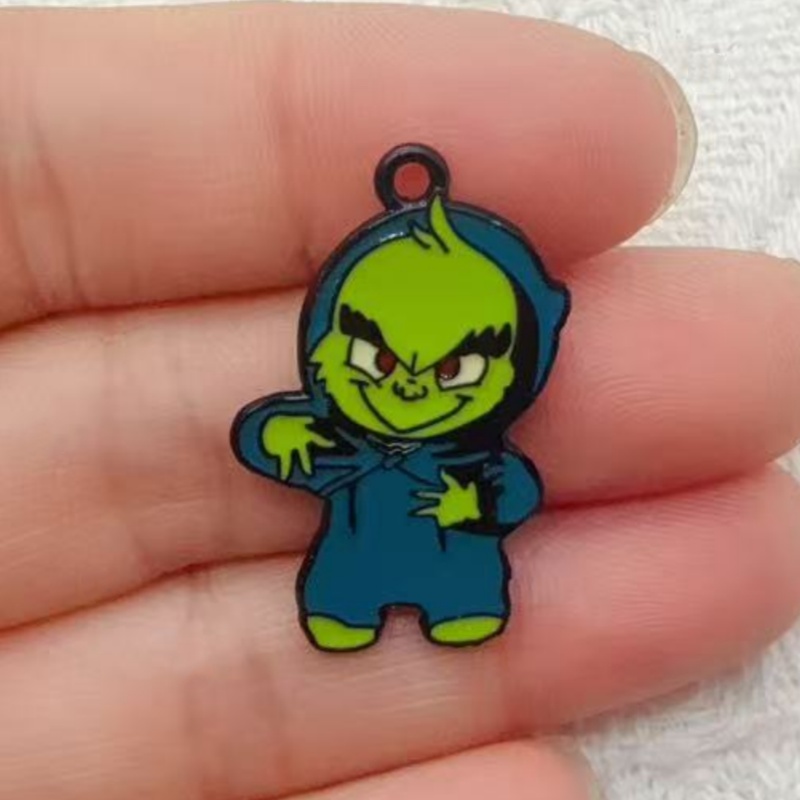 10pcs alloy drip oil cartoon C - огляд і ціна Jewelry Making Earrings