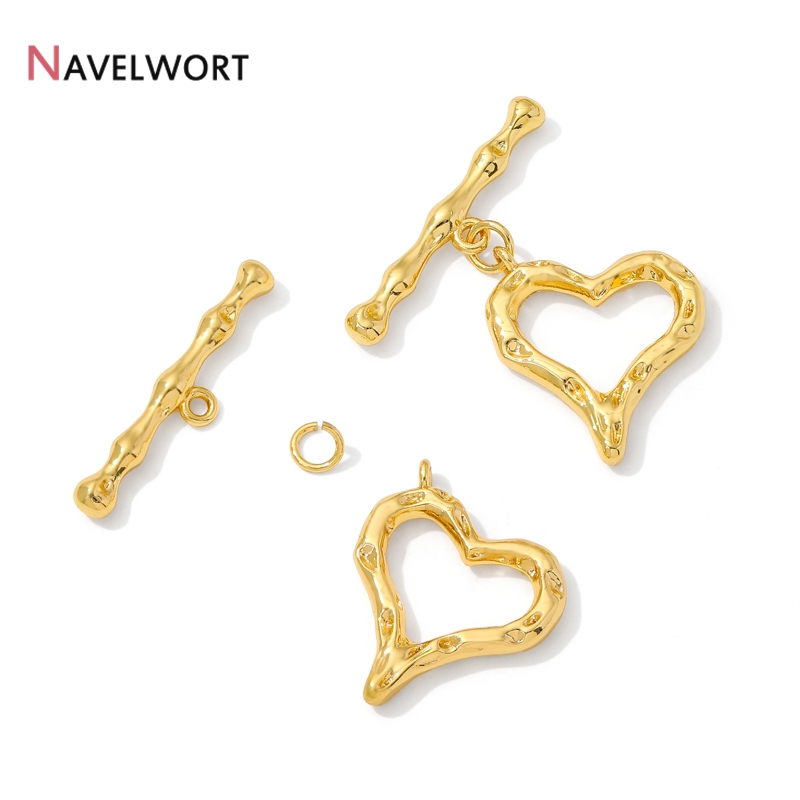 18K Gold Plated Heart Shape OT - огляд і ціна Jewelry Making Metal