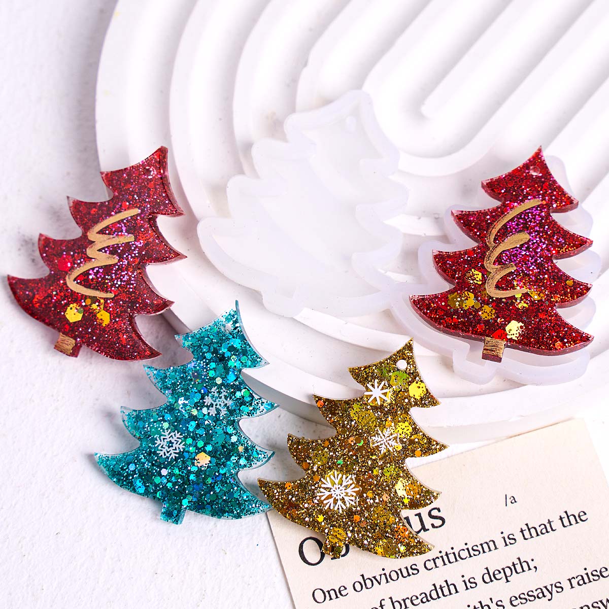 Christmas Tree Pendant Silicon - огляд і ціна Jewelry Making Mold