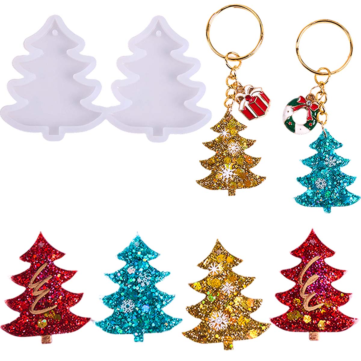 Christmas Tree Pendant Silicon - огляд і ціна Jewelry Making Mold