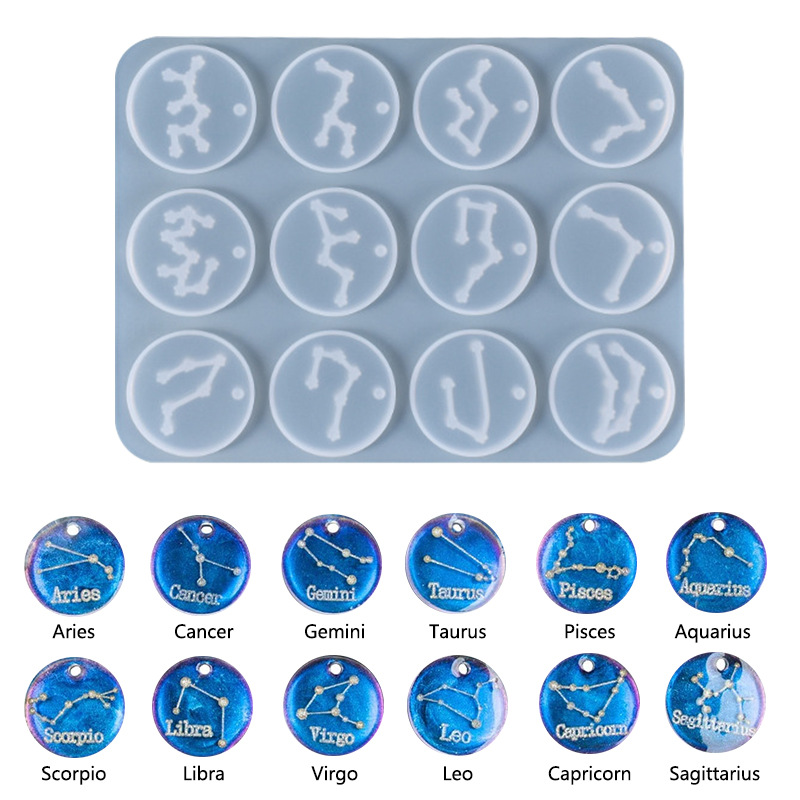 12 Holes Constellation Pendant - огляд і ціна Jewelry Making Mold