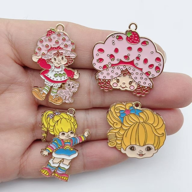 10pcs Cute Little Girl Enamel  - огляд і ціна Jewelry Making Earrings