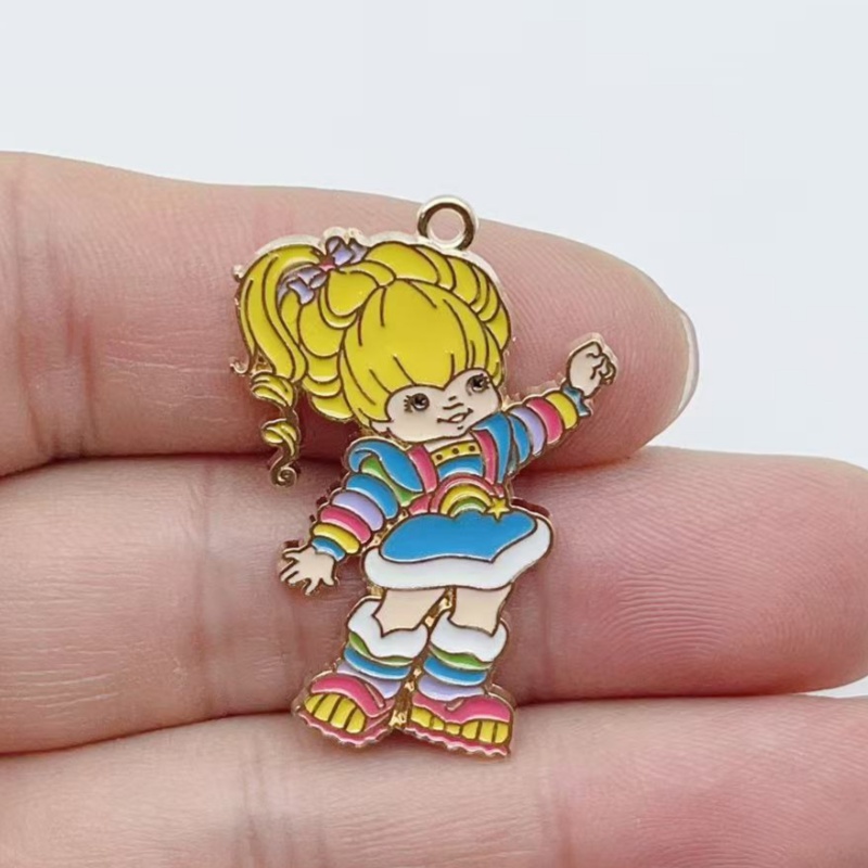 10pcs Cute Little Girl Enamel  - огляд і ціна Jewelry Making Earrings