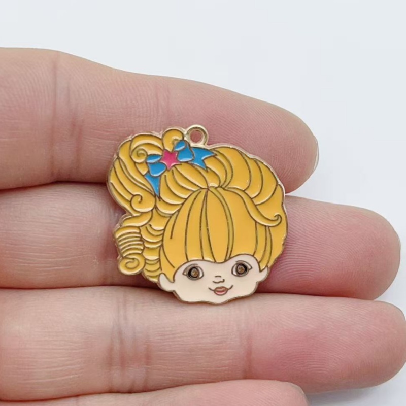 10pcs Cute Little Girl Enamel  - огляд і ціна Jewelry Making Earrings