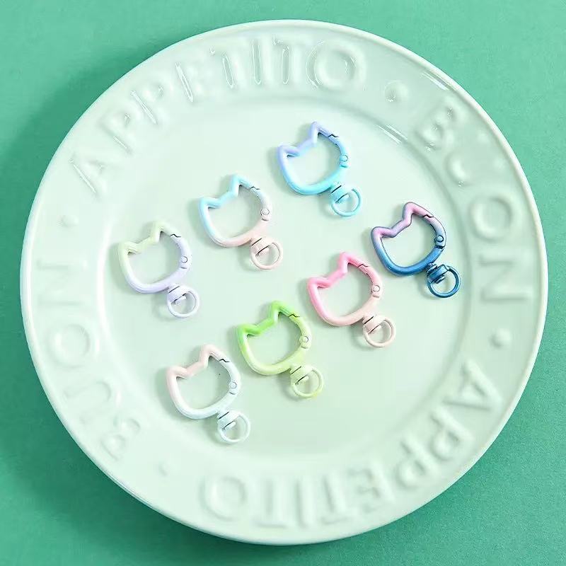 5-10PCS Gradient Cute Cat Clas - огляд і ціна Jewelry Making Metal